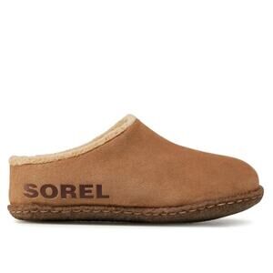 Sorel Lanner Ridge II Slippers Slip On Suede Mules Brown Kids/Youth Size US3 UK2